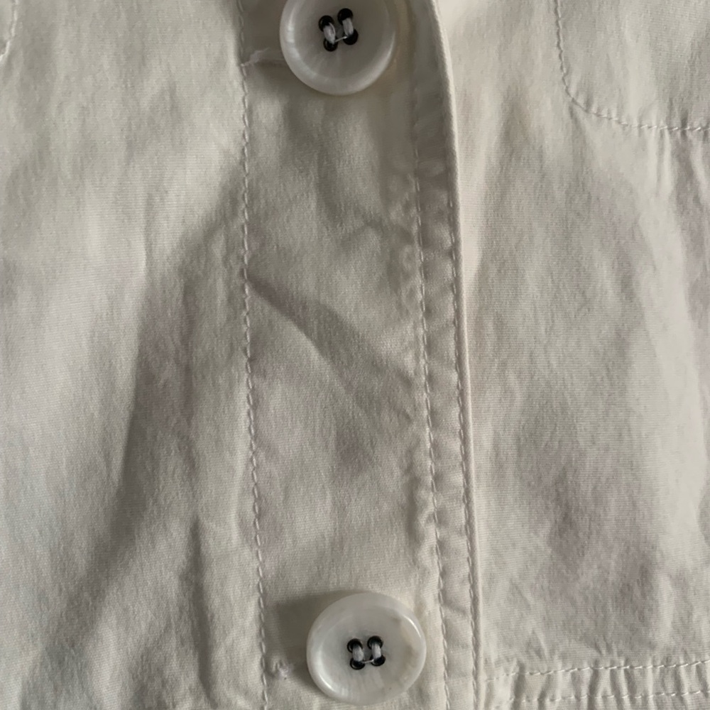 Talbots Spring Jacket White Button Down Size Larg… - image 4